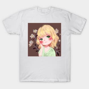 Lovely Blonde Girl Protrait T-Shirt